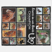 Herdenking van paarden | Vroeger in ons hart Fleece Deken (Voorkant (Horizontaal))