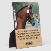 Herdenking van paardenverlies - herdenking foto va fotoplaat (Zijkant)