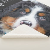 Herdenking van Pet Memorial Dog Modern Foto Sherpa Deken (3/4)