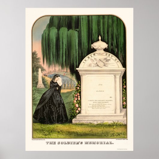 Herdenking van Soldaat in 1863 Poster (Voorkant)