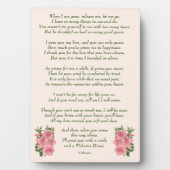 Herdenking van uw hart fotoplaat (voorkant)