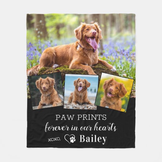 Herdenking van verlies van gedenkpenningen op aang fleece deken (Voorkant)