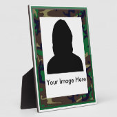 Herdenking van Woodland Camo Militaire Plaque Fotoplaat (Zijkant)