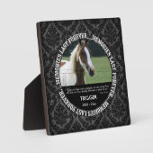 Herdenking - Verlies van Paard - Aangepaste Foto/N Fotoplaat (Voorkant)