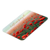 Herdenking Veterans Memorial Day Poppy Field Magneet (Linkerzijde)