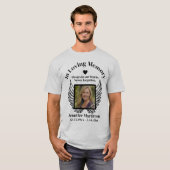Herdenking | Voeg foto toe T-shirt (Voorkant volledig)