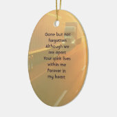 Herdenking vrachtwagen trekker-oplegger keramisch ornament (Links)