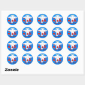 Herdenking wapenstilstand ronde sticker (Vel)