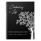 Herdenking Witte Boom Gastboek Notitieboek (Voorkant)