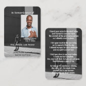 Herdenking Zakkaart Atleet Rollerblade Schaatsen Visitekaartje (Voorkant / Achterkant)