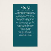 Herdenking Zeilboot Aquarel Rouwkaart Gebedkaart Visitekaartje (Achterkant)