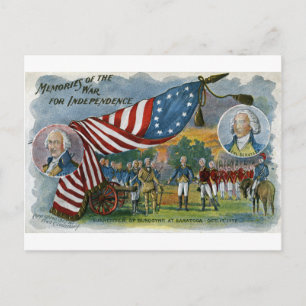 Herdenkingen van de oorlog voor onafhankelijkheid briefkaart