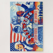 Herdenkings- 1776-2026 USA Semiquincentennial  Legpuzzel (Verticaal)