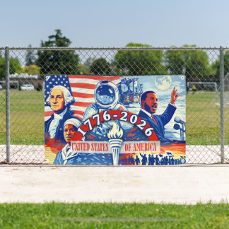 Herdenkings- 1776-2026 USA Semiquincentennial Spandoek