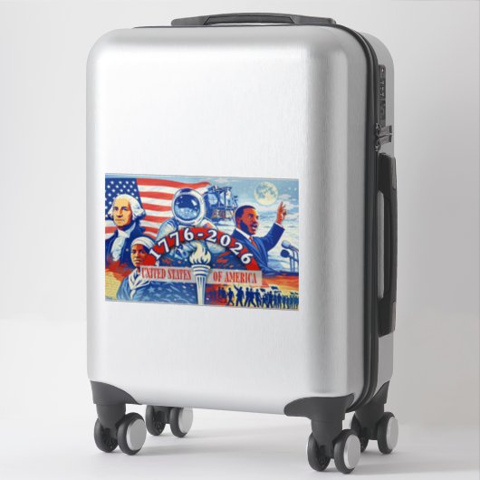 Herdenkings- 1776-2026 VS Semiquincentennial Sticker (Koffer)