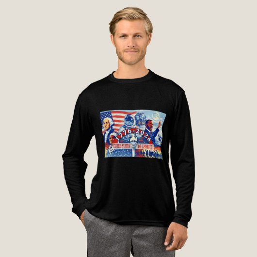 Herdenkings- 1776-2026 VS Semiquincentennial Tri-Blend Shirt (Voorkant)