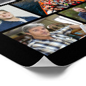 Herdenkings 70 Foto Collage Eenvoudig op Maat Poster (Hoek)