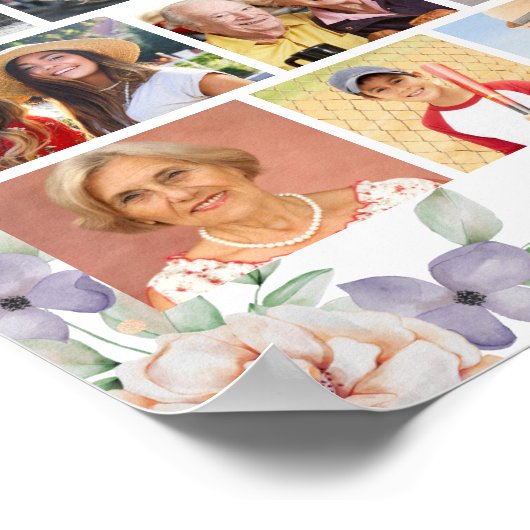 Herdenkings bloemisterij 56 foto collage poster (Hoek)