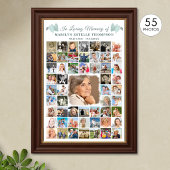 Herdenkings Botanische Hart Bladeren 55 Fotocollag Poster
