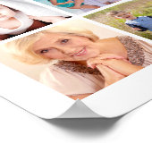 Herdenkings Botanische Hartbladeren 55 Fotocollage Poster (Hoek)