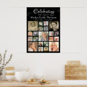 Herdenkings- CELEBRATIE VAN HET LEVEN VAN 21 Foto  Poster (Keuken)