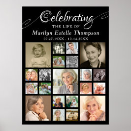 Herdenkings- CELEBRATIE VAN HET LEVEN VAN 21 Foto  Poster