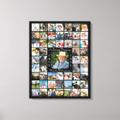 Herdenkings collage IN LIEVEVRUSTENDE HERINNERING  Canvas Afdruk (Voorkant)