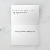 Herdenkings Dag Bedankkaart (Binnen)