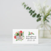 Herdenkings FOTO Rouw Kaarten Rozen Verlies Herinn Visitekaartje (Staand voorkant)