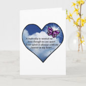 Herdenkings Gedicht Kaart (Gele Bloem)