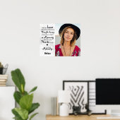 Herdenkings herinnering In Lieve Herinnering Foto Poster (Thuiskantoor)
