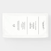 Herdenkings Huwelijksstoel Bord Spandoek (Horizontaal)