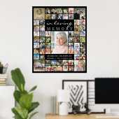 Herdenkings- IN LIEVENDE HERINNERING 61 foto colla Poster (Thuiskantoor)