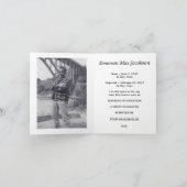 herdenkings kaart: elegante ster van David Kaart (Binnen)