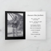 herdenkings kaart: elegante ster van David Kaart (Binnen)