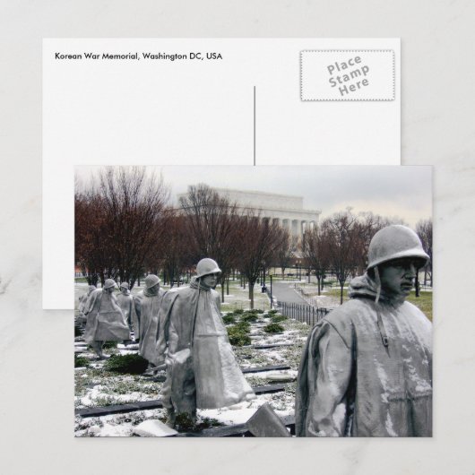 herdenkings-Koreaanse Oorlog Briefkaart (Voorkant / Achterkant)