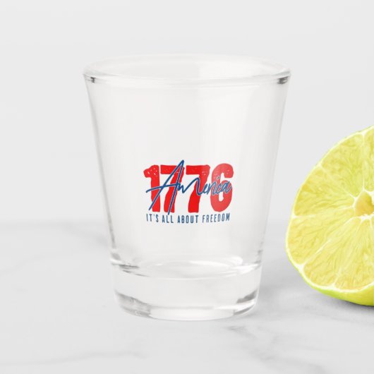 Herdenkings Onafhankelijkheidsdag Barware Shotglas Shot Glas (Voorkant)