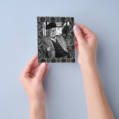 Herdenkings- rouwkaart met foto Flyer (Hand)