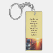 Herdenkings Semi-Truck  Trekker-oplegger  Sleutelhanger (Voorkant Links)