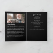 Herdenkings-/Uitvaart- gevouwen 14-foto-collage mo Programma (Binnen)