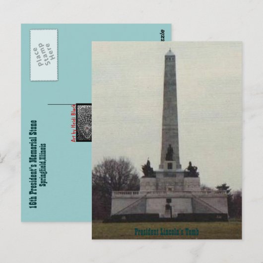 Herdenkings-Upclose van Lincoln Briefkaart (Voorkant / Achterkant)