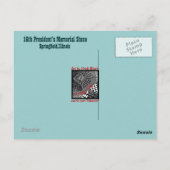 Herdenkings-Upclose van Lincoln Briefkaart (Achterkant)