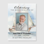 Herdenkings Viering Van Leven Funeral Magnet Kaart (Voorkant)