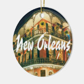 Herdenkingsaandenken New Orleans Keramisch Ornament (Links)