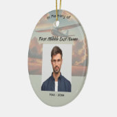 Herdenkingsaandenken Piloot Vliegtuig Zonsondergan Keramisch Ornament (Links)