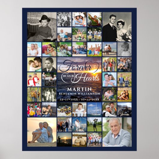 Herdenkingsavond 42 Foto's VOOR ALTJD IN ONZE HART Poster (Voorkant)