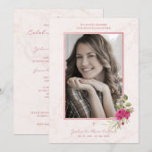 Herdenkingsbegrafenis verliet één adem in roze (Voorkant / Achterkant)