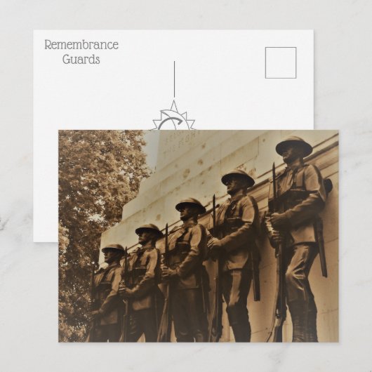 Herdenkingsbewakers Briefkaart (Voorkant / Achterkant)