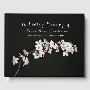 Herdenkingsboek voor kersebloesem-funerals gastenboek