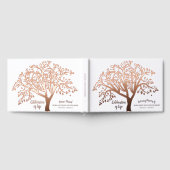 Herdenkingsboom Modern Schrift Gastenboek (Volledig)